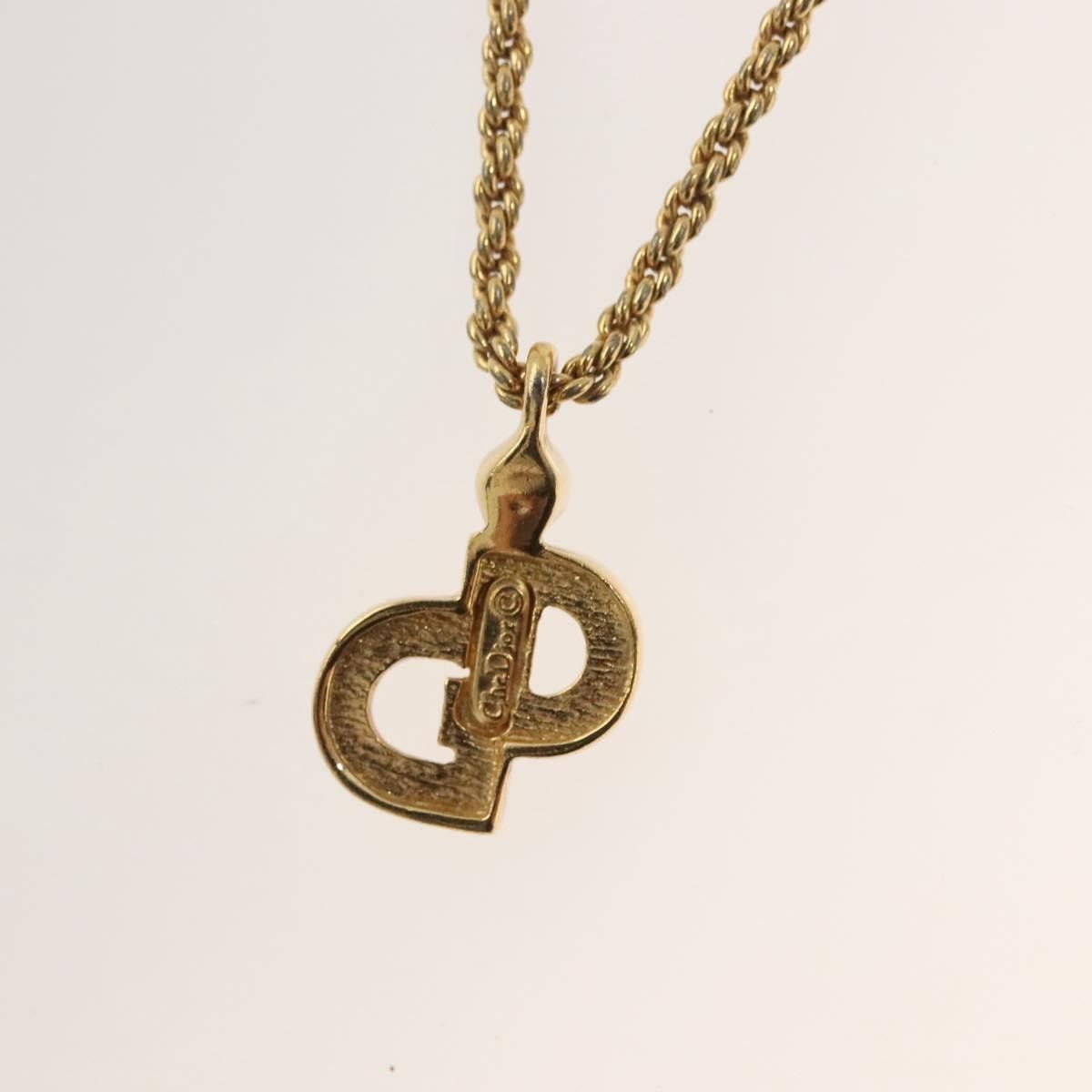 Dior Christian Dior CD Pendant Necklace Gold-plated Size ONE SIZE - 4 Thumbnail