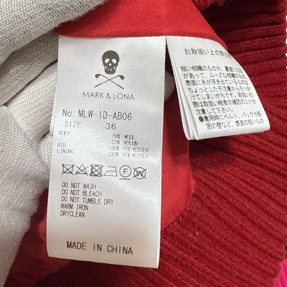 Other Other MARK & LONA Diamond Mane Vee Neck Sweater Knitwear Others Tops MLW-1D-AB06 DUTY FREE for USA Size ONE SIZE - 4 Thumbnail
