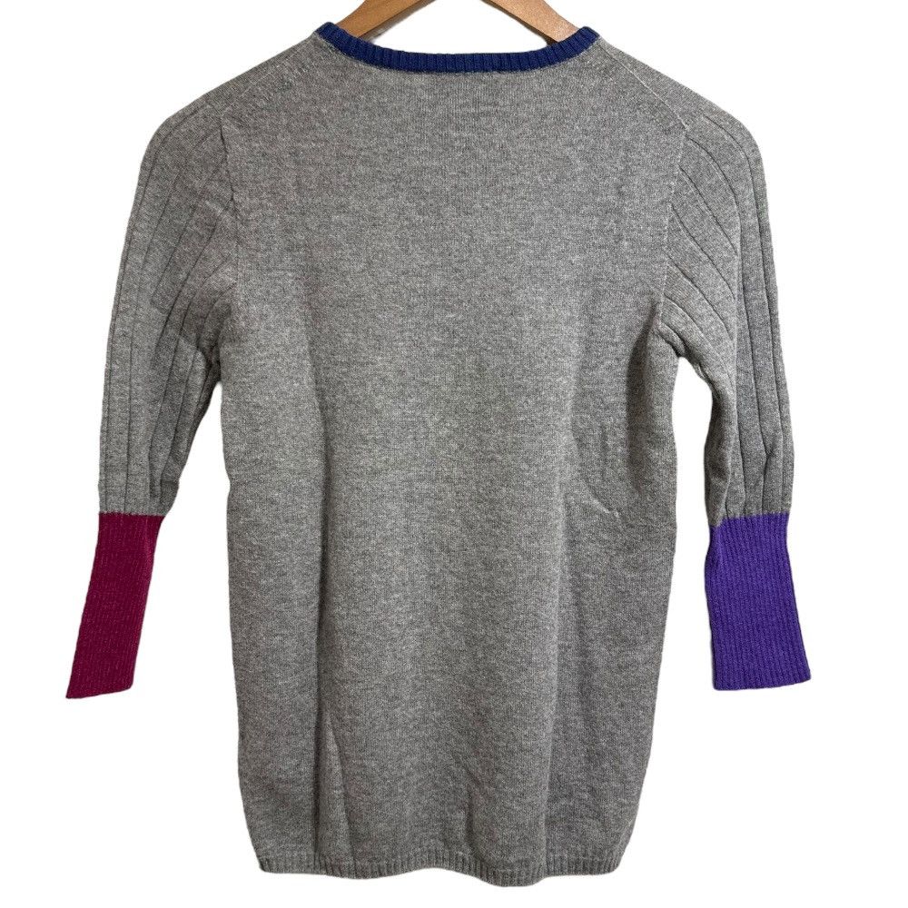 Other Other Agnona White Cashmere Crewneck Knit Natural Material Tops DUTY FREE for USA Size ONE SIZE - 2 Thumbnail