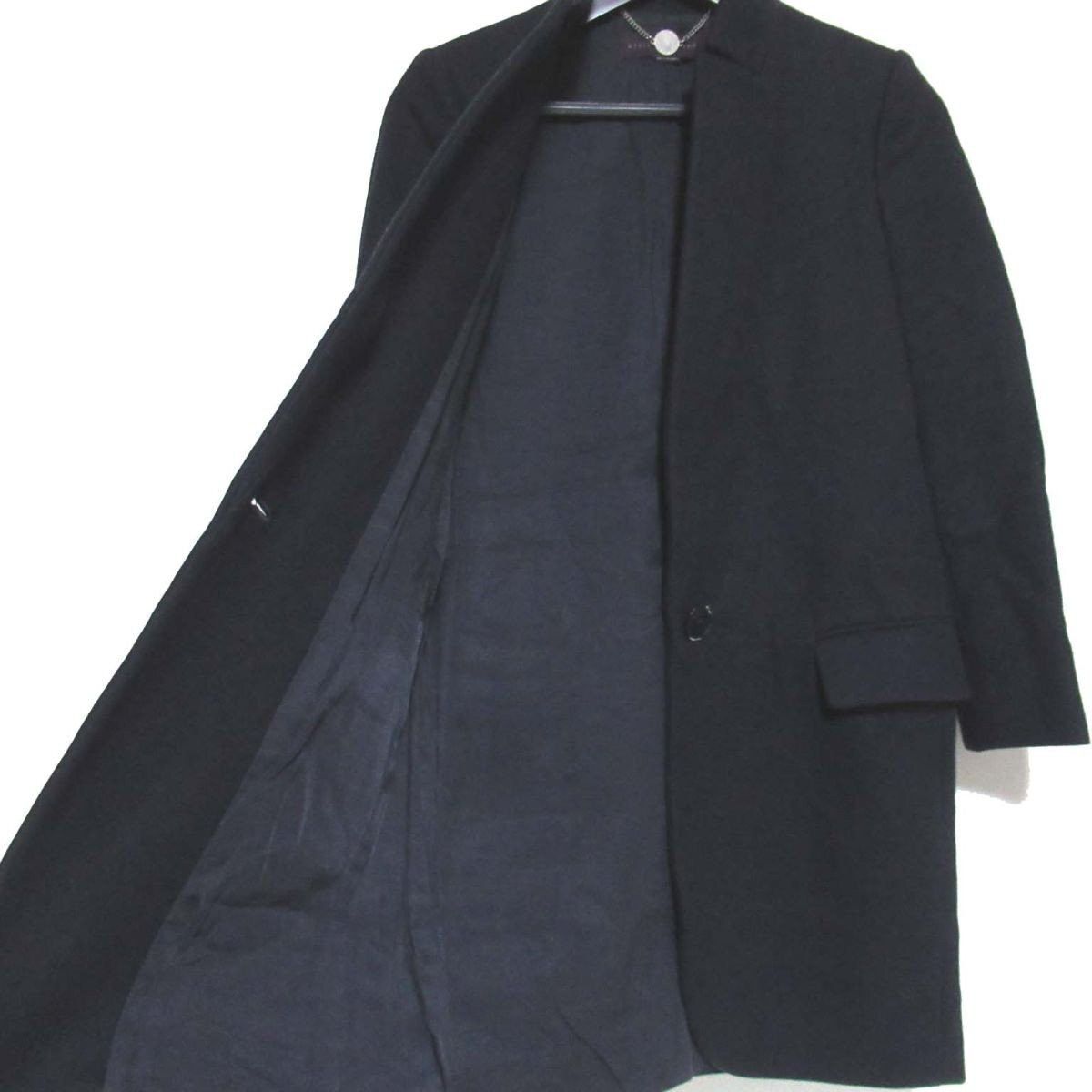 Stella McCartney Stella Mccartney Stella McCartney Bryce Coat Wool Coat Leather Outerwear DUTY FREE for USA Size ONE SIZE - 4 Thumbnail