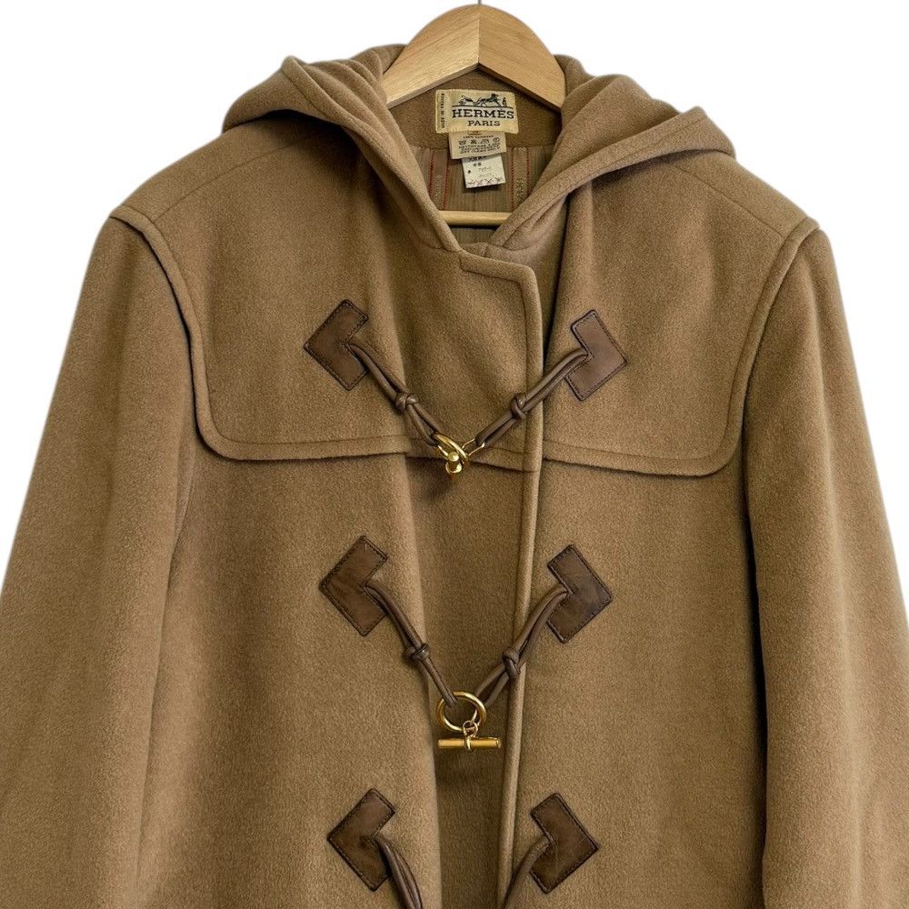 Hermes Hermes Hermes Grenan Duffle Coat Camel Natural Material Outerwear DUTY FREE for USA Size ONE SIZE - 4 Thumbnail