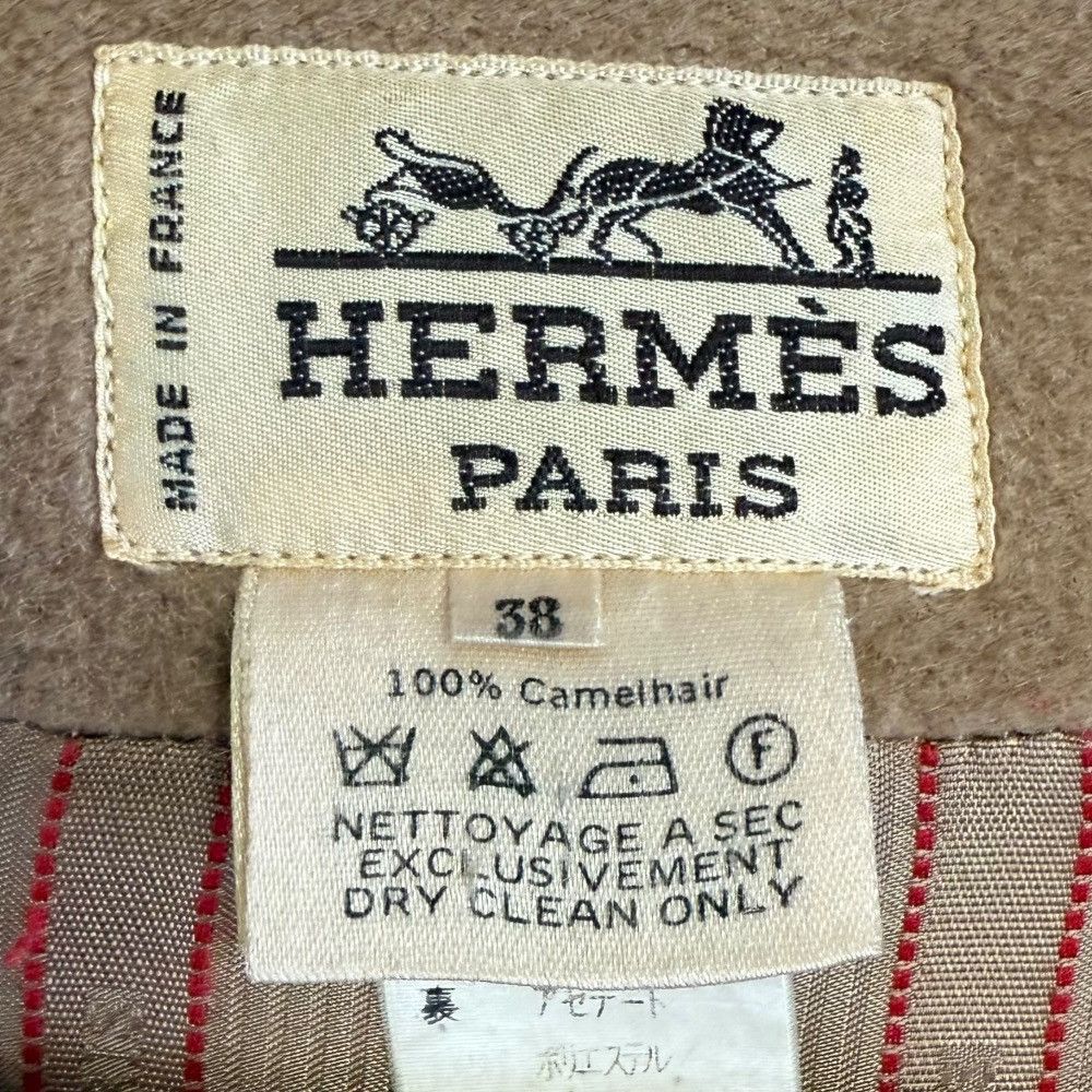 Hermes Hermes Hermes Grenan Duffle Coat Camel Natural Material Outerwear DUTY FREE for USA Size ONE SIZE - 6 Thumbnail