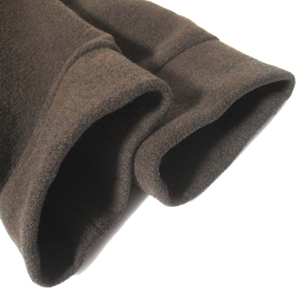 Other Other ATON Goatskin Pocket Melton Long Coat Leather Outerwear DUTY FREE for USA Size ONE SIZE - 6 Thumbnail