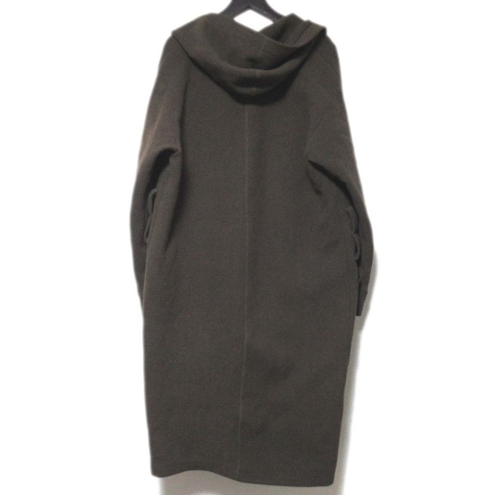 Other Other ATON Goatskin Pocket Melton Long Coat Leather Outerwear DUTY FREE for USA Size ONE SIZE - 2 Thumbnail
