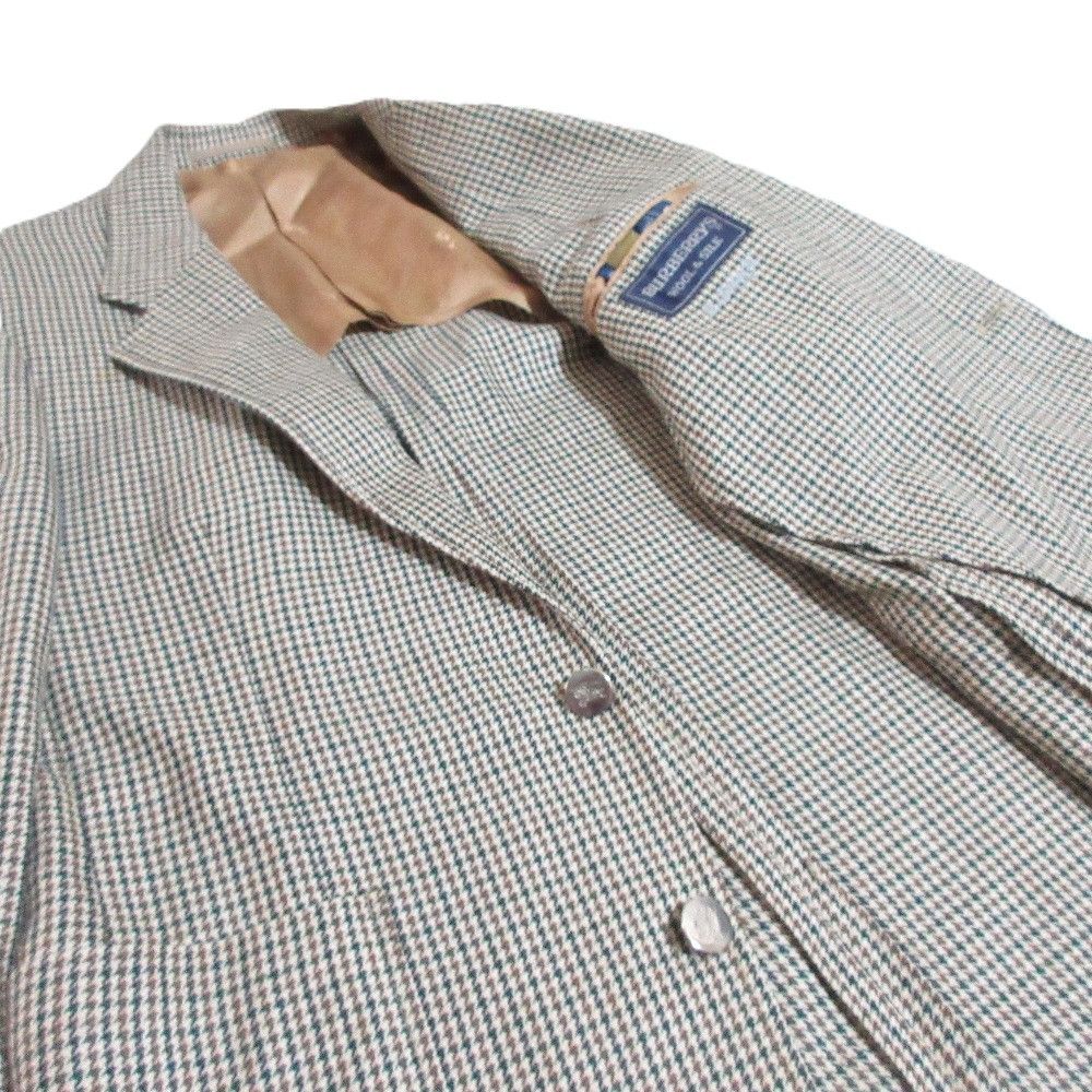 Burberry Burberry Burberrys Houndstooth Wool Silk Tailored Jacket Others Outerwear DUTY FREE for USA Size ONE SIZE - 4 Thumbnail