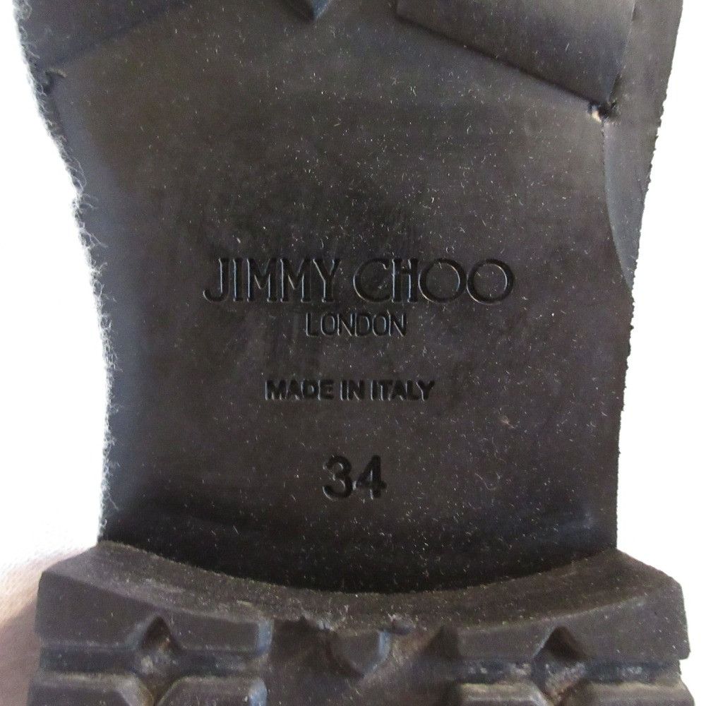 Jimmy Choo Jimmy Choo Jimmy Choo Shearling Engineer Boots Leather Shoes DUTY FREE for USA Size ONE SIZE - 13 Thumbnail