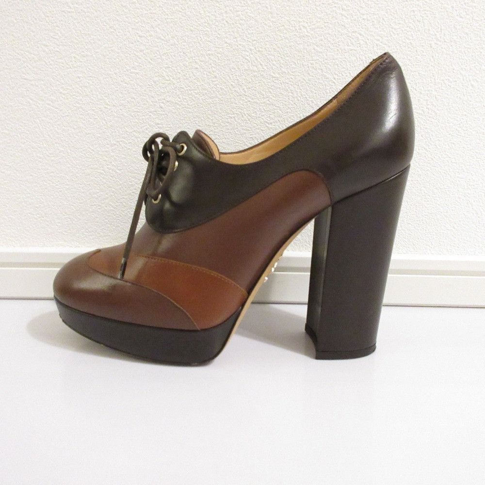 Bally Bally Bally Leather Platform Lace-up Booties Leather Shoes DUTY FREE for USA Size ONE SIZE - 3 Thumbnail