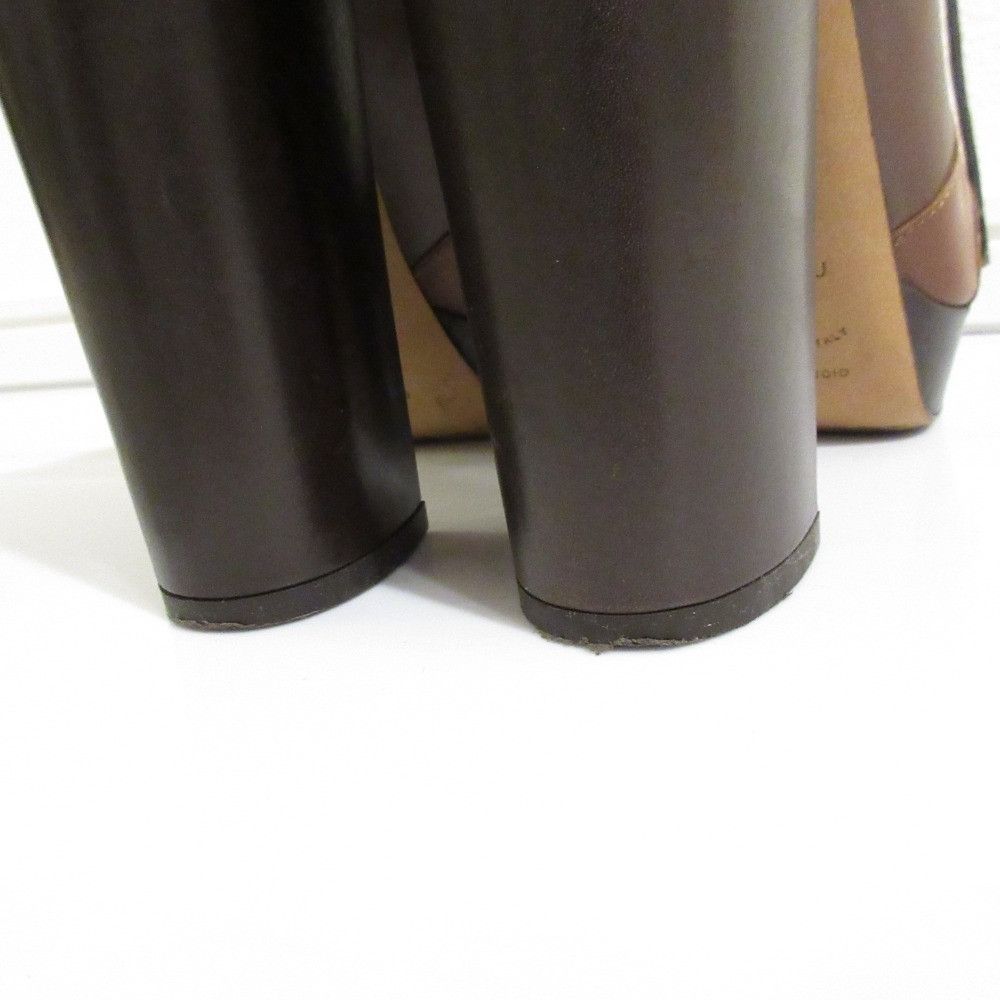 Bally Bally Bally Leather Platform Lace-up Booties Leather Shoes DUTY FREE for USA Size ONE SIZE - 7 Thumbnail