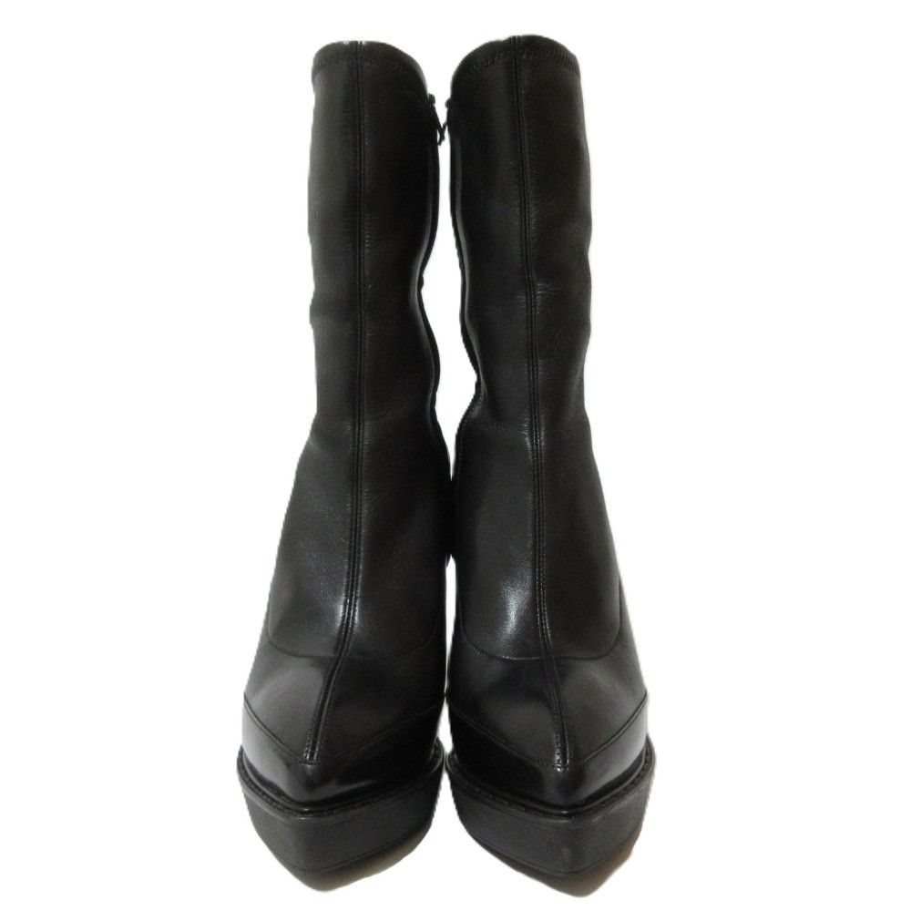 Gucci Gucci Gucci Leather Pointed Toe High Heel Short Boots Leather Shoes 226336 DUTY FREE for USA Size ONE SIZE - 2 Thumbnail