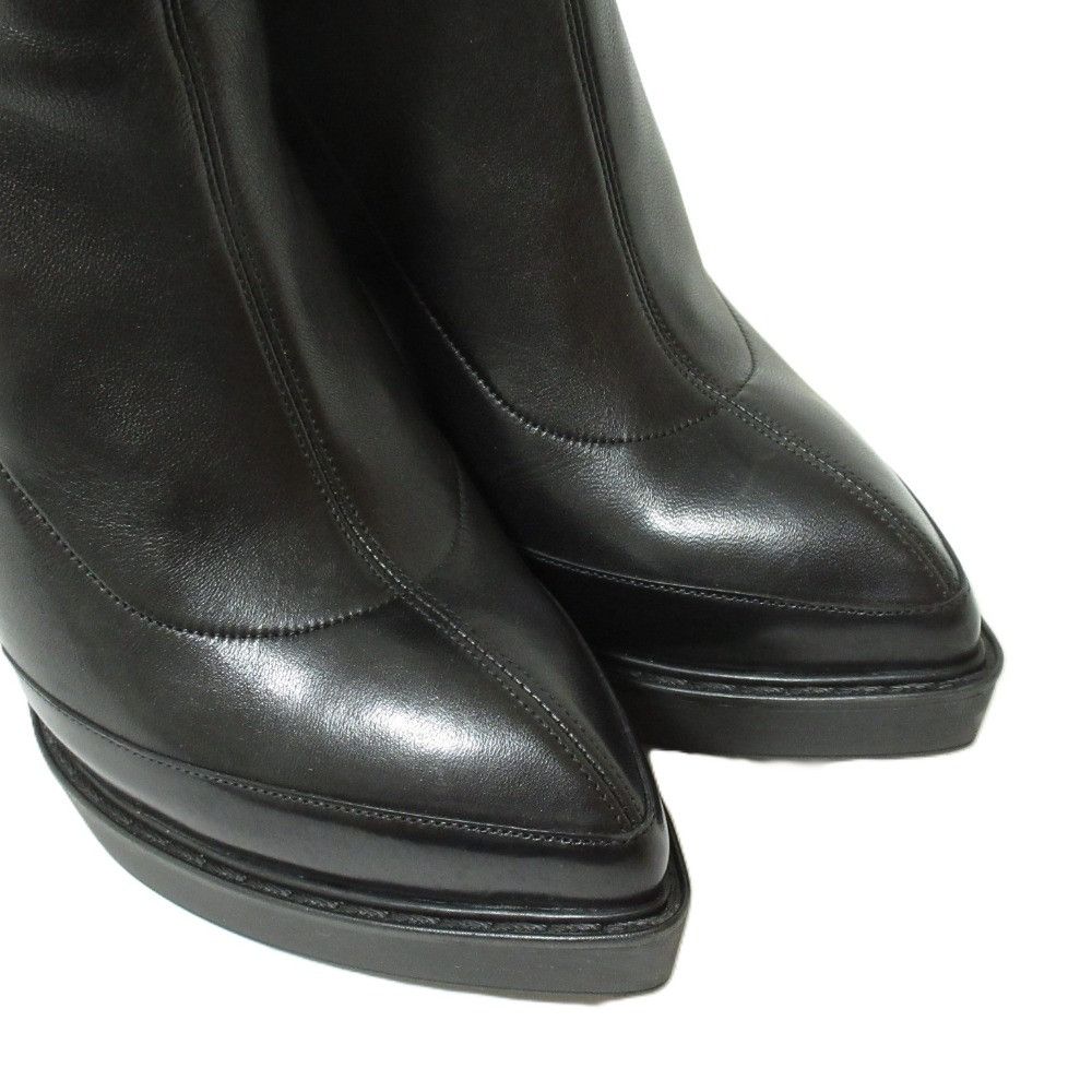 Gucci Gucci Gucci Leather Pointed Toe High Heel Short Boots Leather Shoes 226336 DUTY FREE for USA Size ONE SIZE - 4 Thumbnail