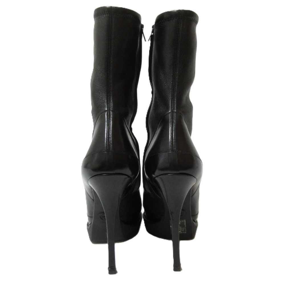 Gucci Gucci Gucci Leather Pointed Toe High Heel Short Boots Leather Shoes 226336 DUTY FREE for USA Size ONE SIZE - 5 Thumbnail