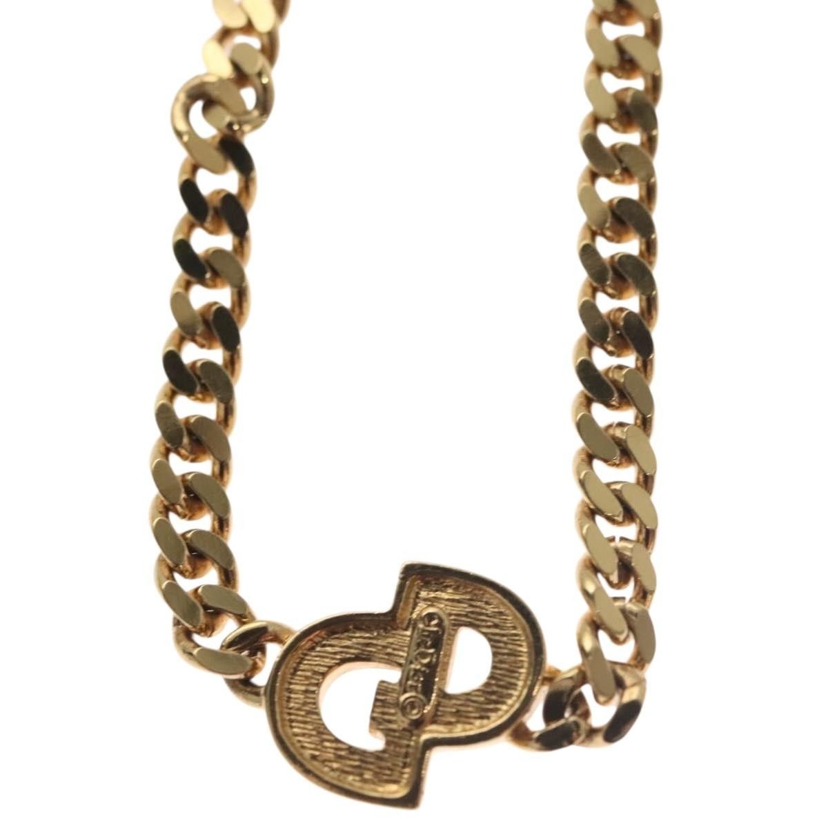 Dior Christian Dior CD Pendant Necklace Metal and Crystals Size ONE SIZE - 9 Thumbnail