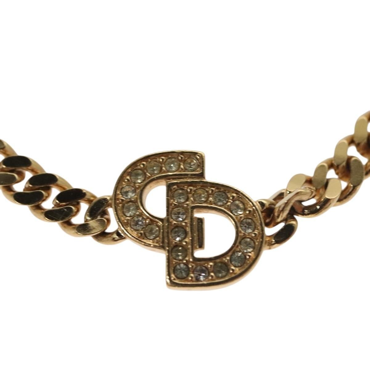 Dior Christian Dior CD Pendant Necklace Metal and Crystals Size ONE SIZE - 3 Thumbnail