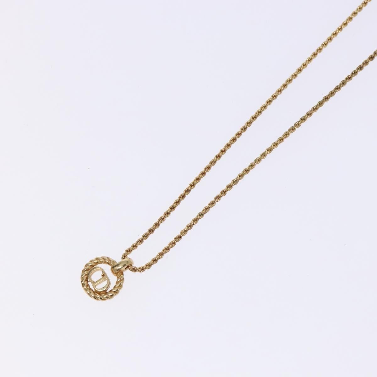 Dior Christian Dior CD Round Pendant Necklace Metal Size ONE SIZE - 9 Thumbnail