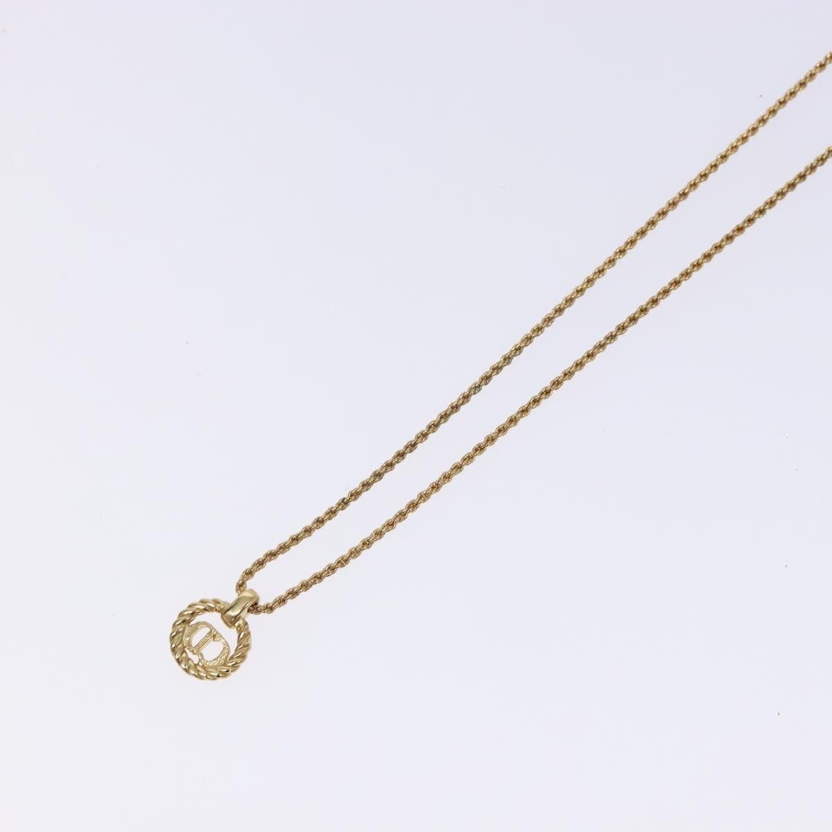Dior Christian Dior CD Round Pendant Necklace Metal Size ONE SIZE - 12 Thumbnail