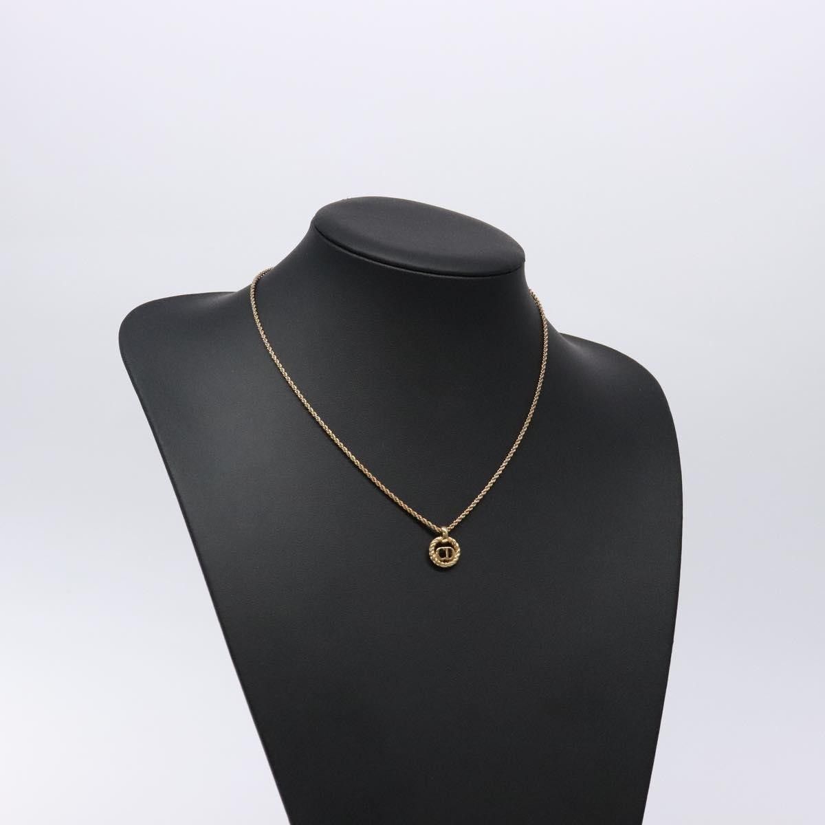 Dior Christian Dior CD Round Pendant Necklace Metal Size ONE SIZE - 8 Thumbnail