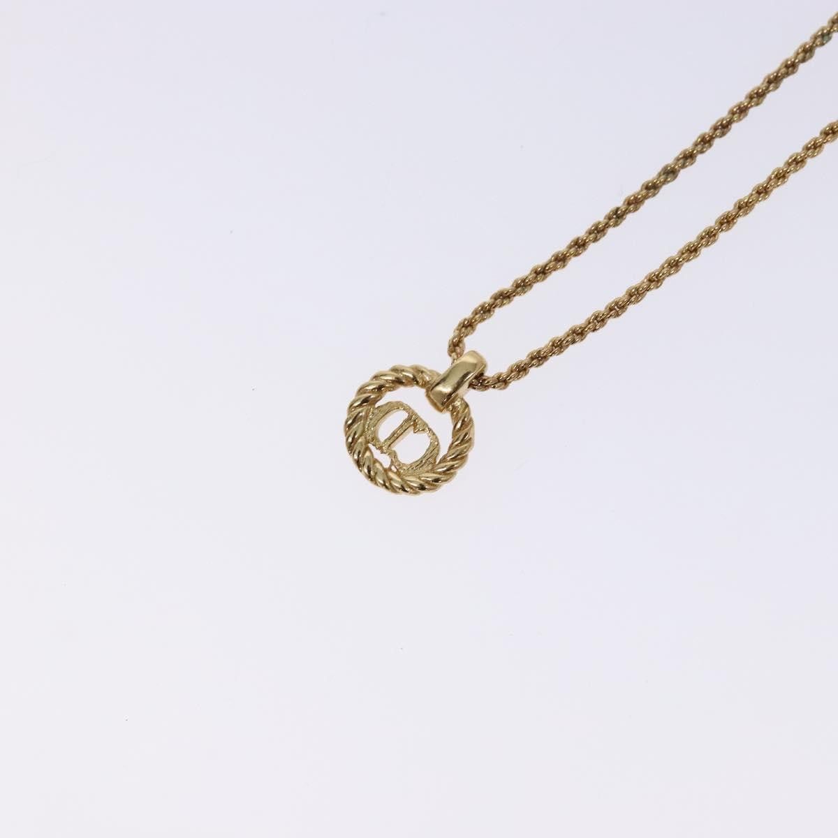 Dior Christian Dior CD Round Pendant Necklace Metal Size ONE SIZE - 11 Thumbnail