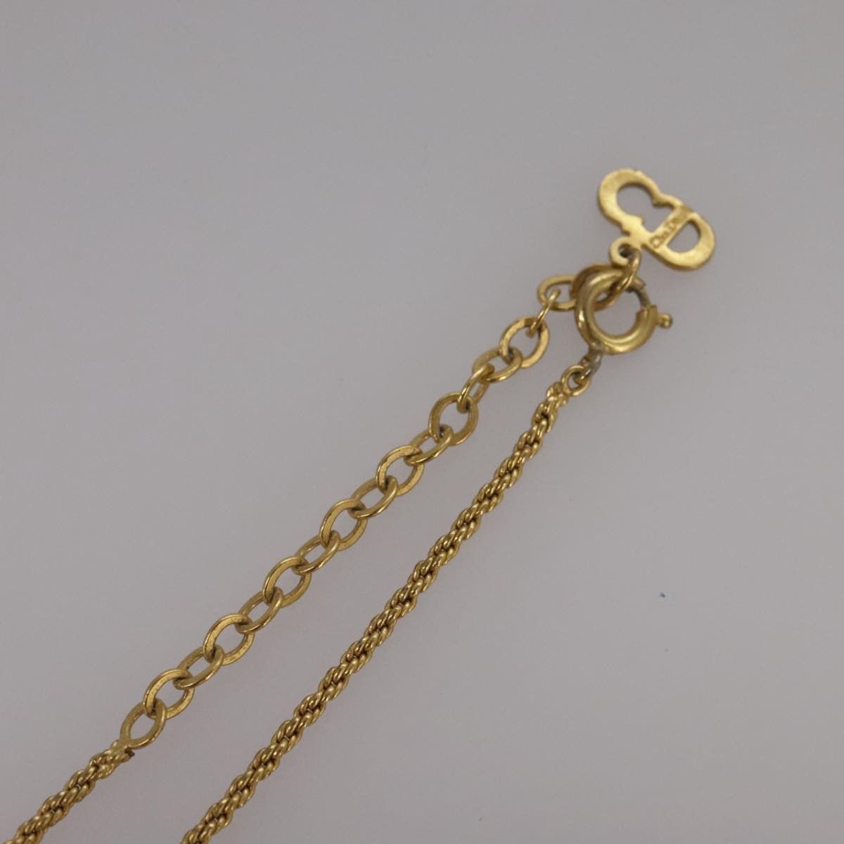 Dior Christian Dior CD Pendant Necklace Metal and Crystals Size ONE SIZE - 13 Thumbnail