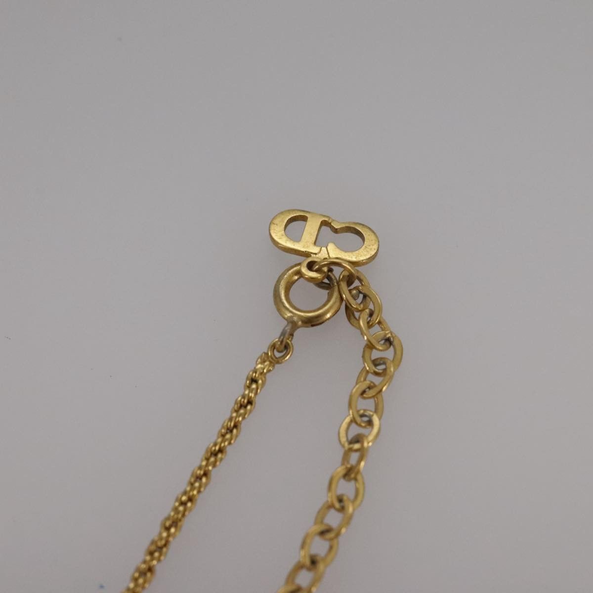 Dior Christian Dior CD Pendant Necklace Metal and Crystals Size ONE SIZE - 7 Thumbnail