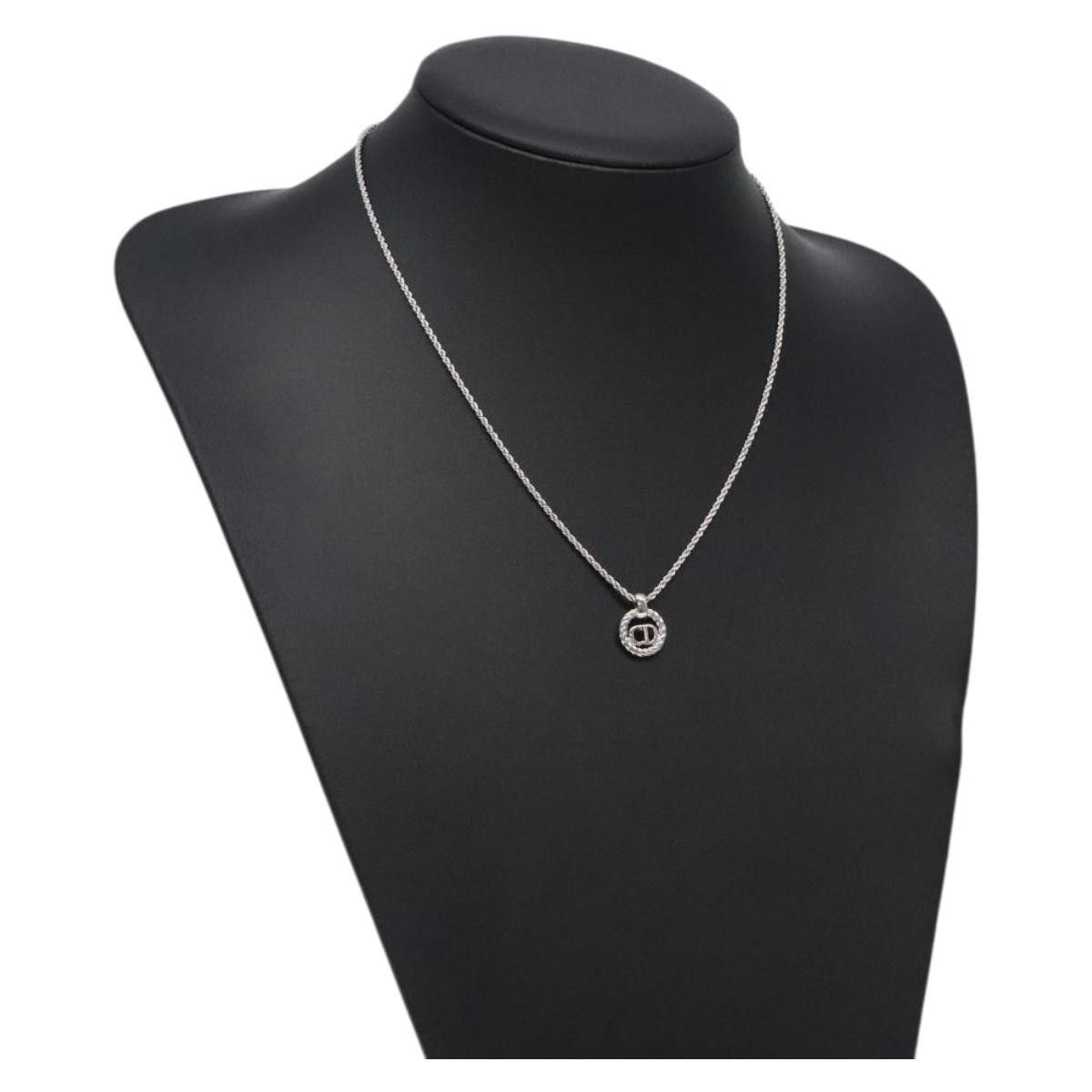 Dior Christian Dior CD Round Pendant Necklace Metal Size ONE SIZE - 8 Thumbnail