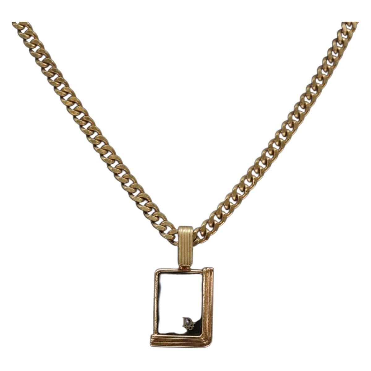 Dior Christian Dior CD Pendant Necklace Gold-plated Size ONE SIZE - 3 Thumbnail