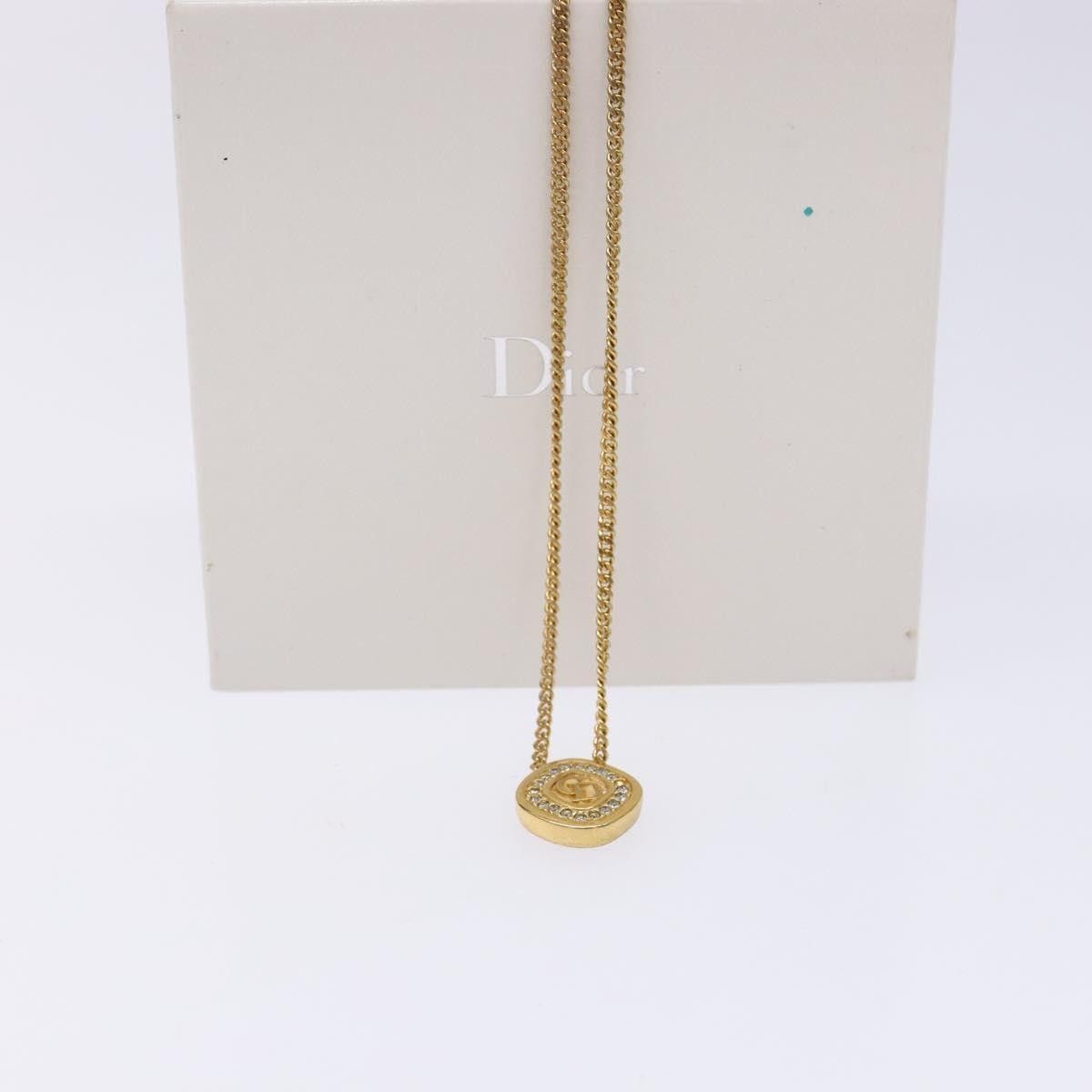 Dior Christian Dior CD Round Pendant Metal and Crystals Size ONE SIZE - 8 Thumbnail