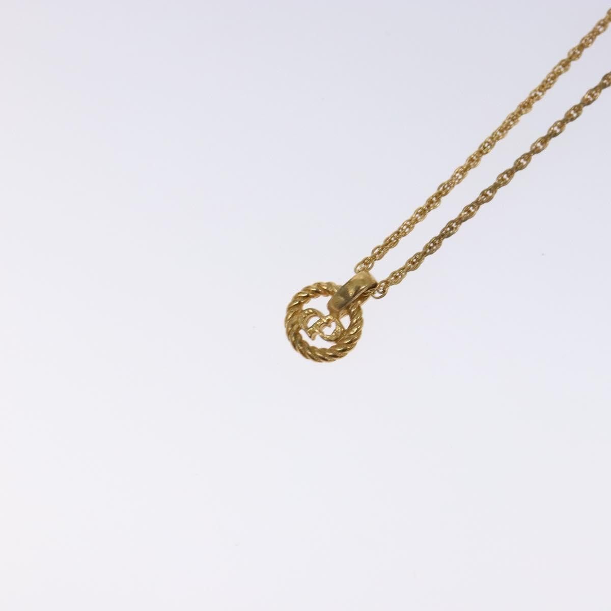 Dior Christian Dior CD Round Pendant Necklace Metal Size ONE SIZE - 4 Thumbnail