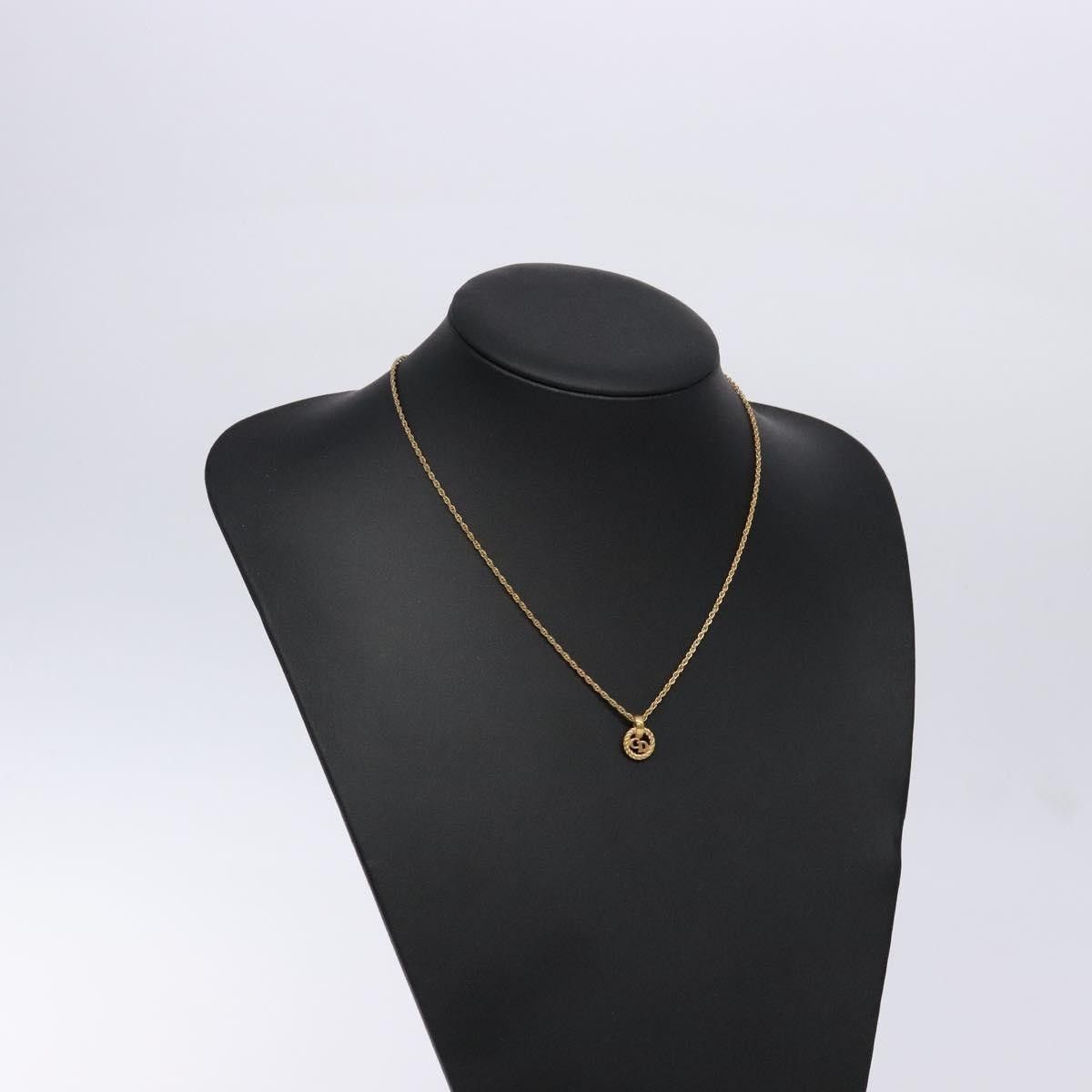 Dior Christian Dior CD Round Pendant Necklace Metal Size ONE SIZE - 8 Thumbnail
