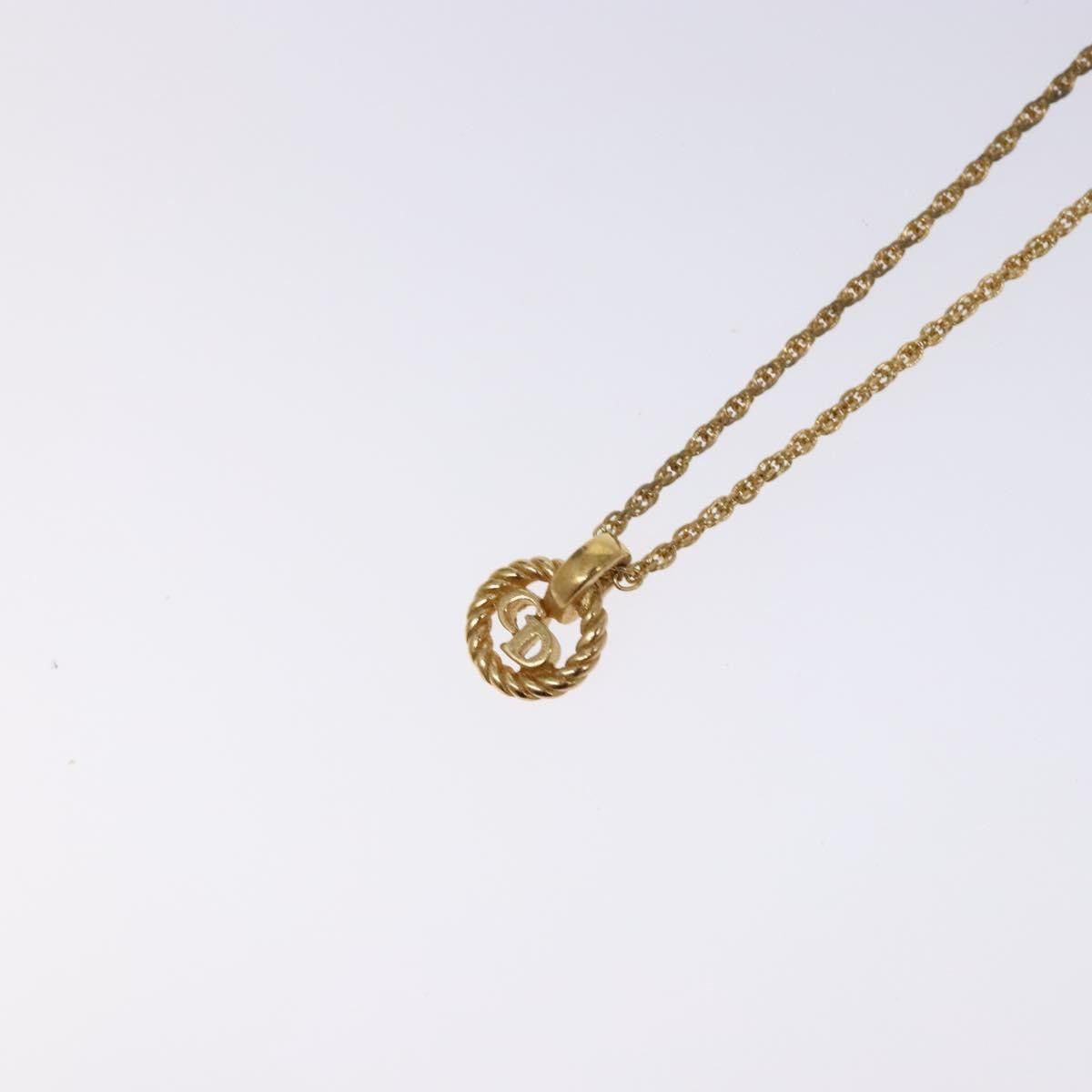 Dior Christian Dior CD Round Pendant Necklace Metal Size ONE SIZE - 9 Thumbnail