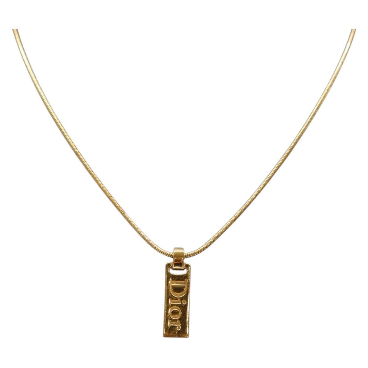 Dior Christian Dior Dior Letters Necklace Metal Size ONE SIZE - 2 Thumbnail