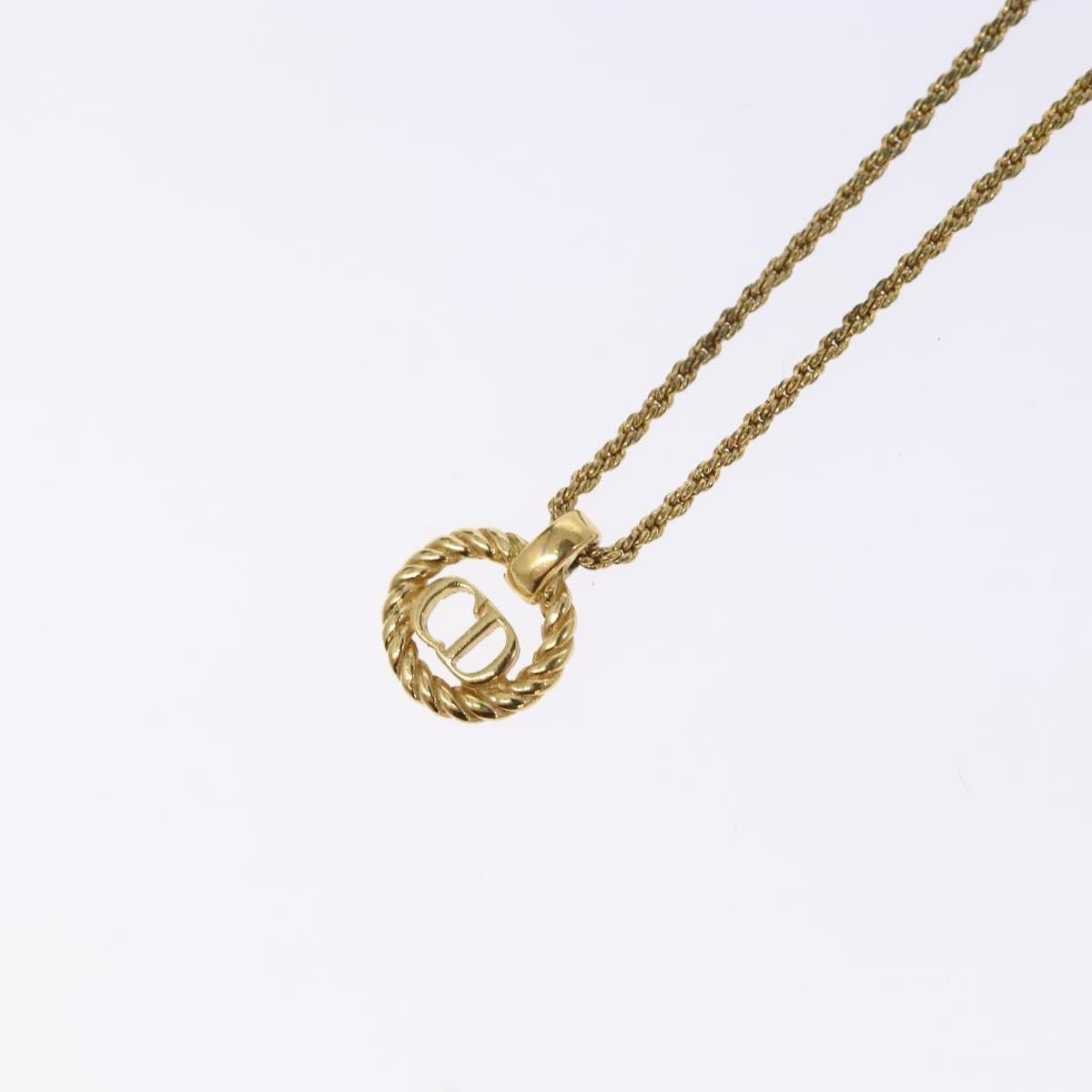 Dior Christian Dior CD Round Pendant Necklace Metal Size ONE SIZE - 9 Thumbnail