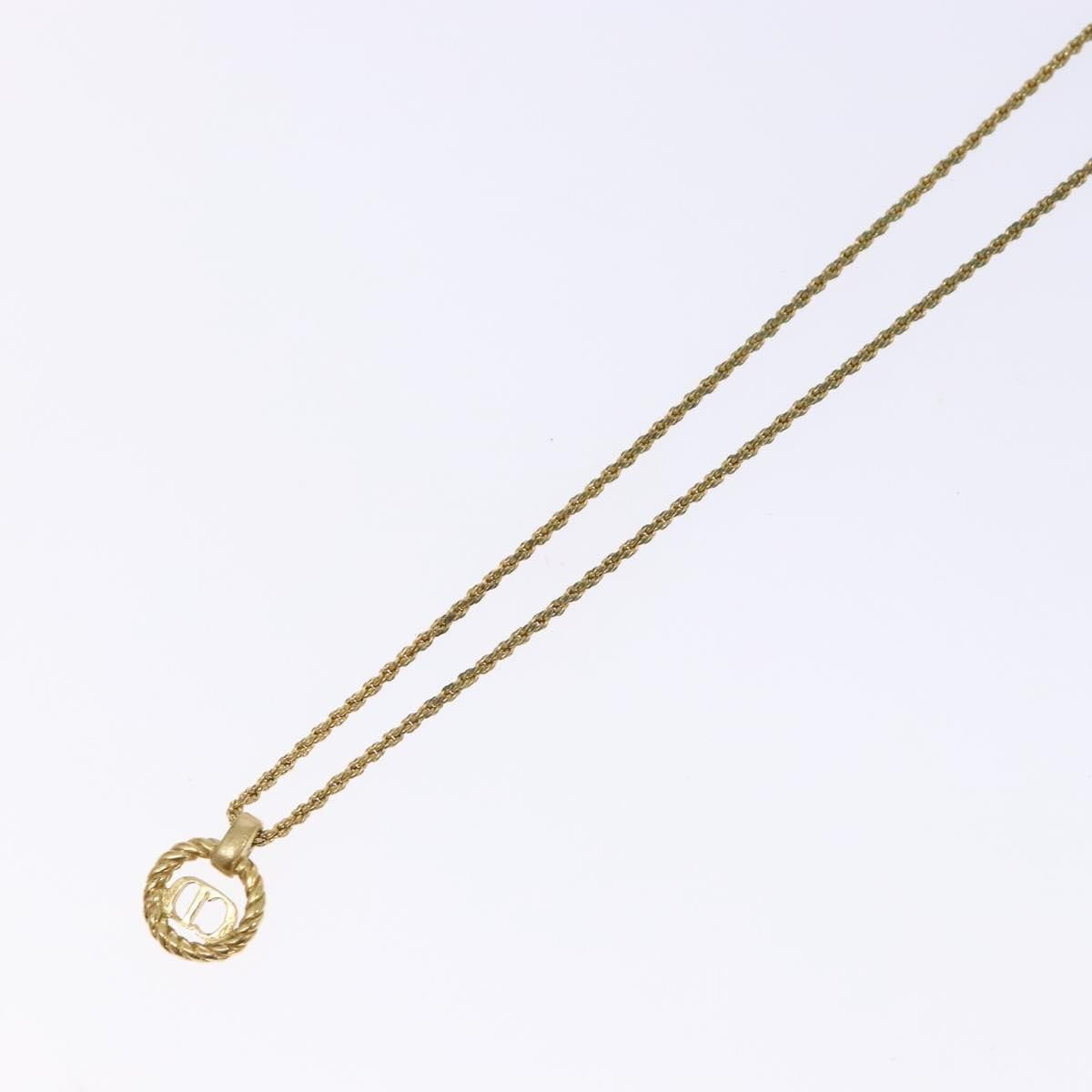 Dior Christian Dior CD Round Pendant Necklace Metal Size ONE SIZE - 12 Thumbnail