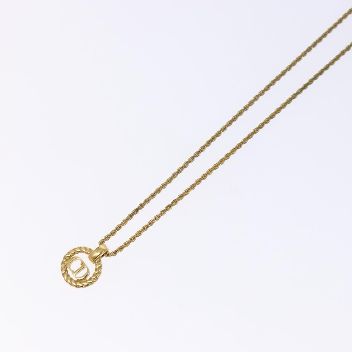 Dior Christian Dior CD Round Pendant Necklace Metal Size ONE SIZE - 10 Thumbnail
