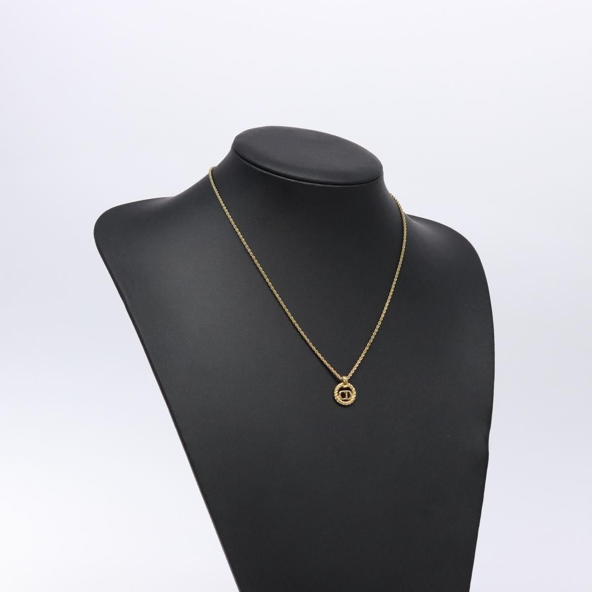 Dior Christian Dior CD Round Pendant Necklace Metal Size ONE SIZE - 8 Thumbnail
