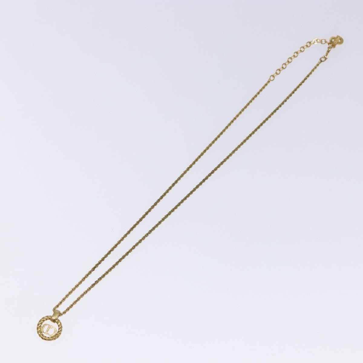 Dior Christian Dior CD Round Pendant Necklace Metal Size ONE SIZE - 2 Thumbnail