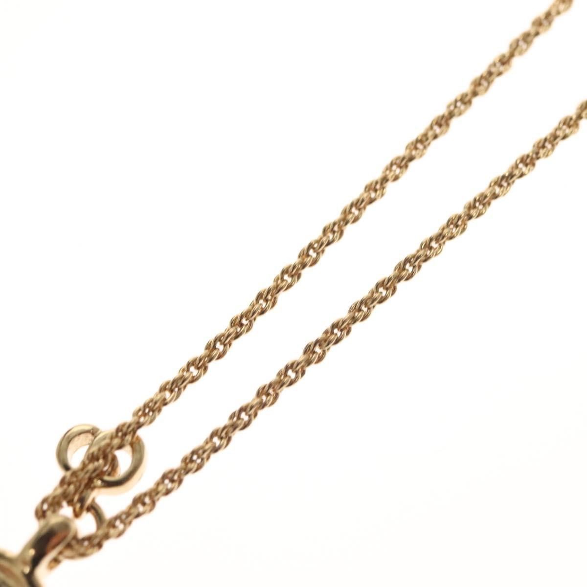 Dior Christian Dior CD Round Pendant Necklace Metal and Crystals Size ONE SIZE - 13 Thumbnail