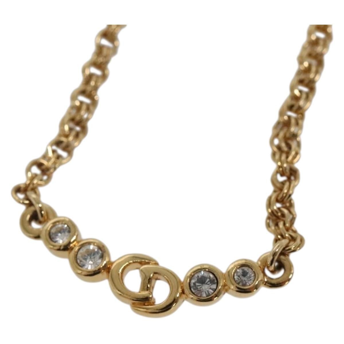 Dior Christian Dior CD Pendant Necklace Gold-plated Size ONE SIZE - 3 Thumbnail