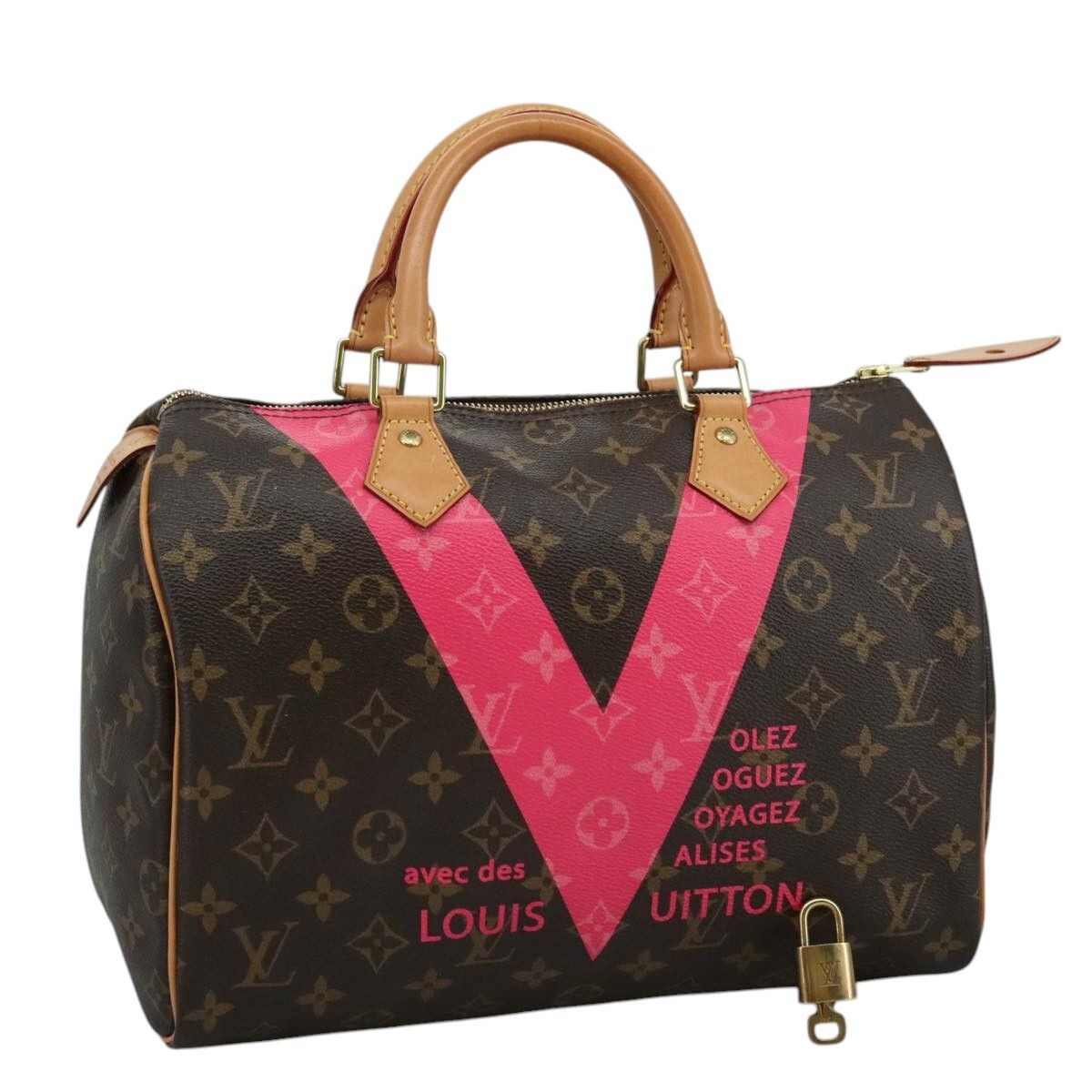 Louis Vuitton Louis Vuitton Speedy Handbag Limited Edition V Monogram Canvas Size ONE SIZE - 17 Thumbnail