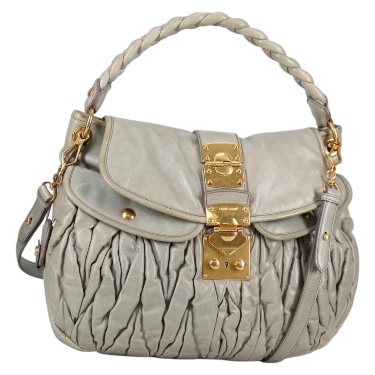 Miu Miu Miu Miu Coffer Hobo Matelasse Leather Size ONE SIZE - 10 Thumbnail