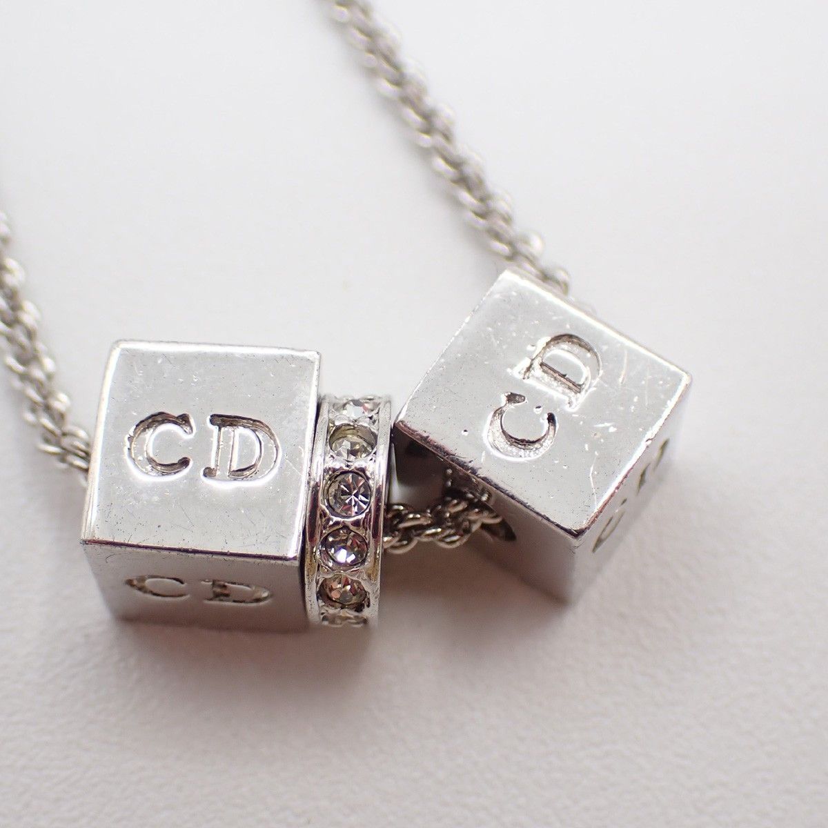 Dior Christian Dior CD Logo necklace Silver-Plated Size ONE SIZE - 3 Thumbnail
