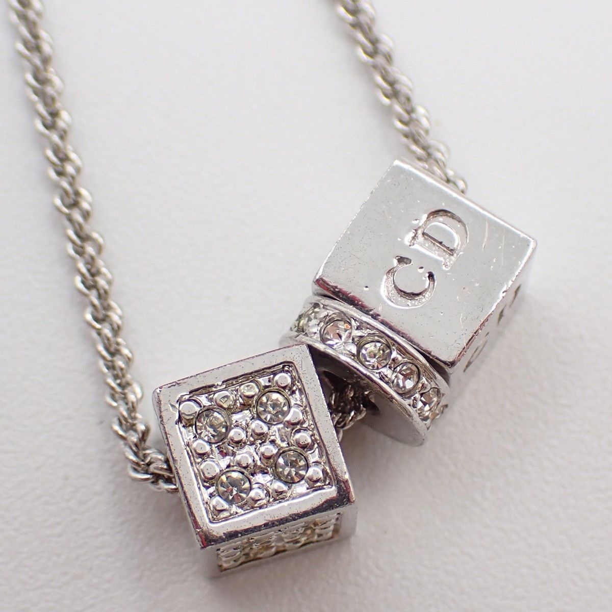 Dior Christian Dior CD Logo necklace Silver-Plated Size ONE SIZE - 10 Thumbnail