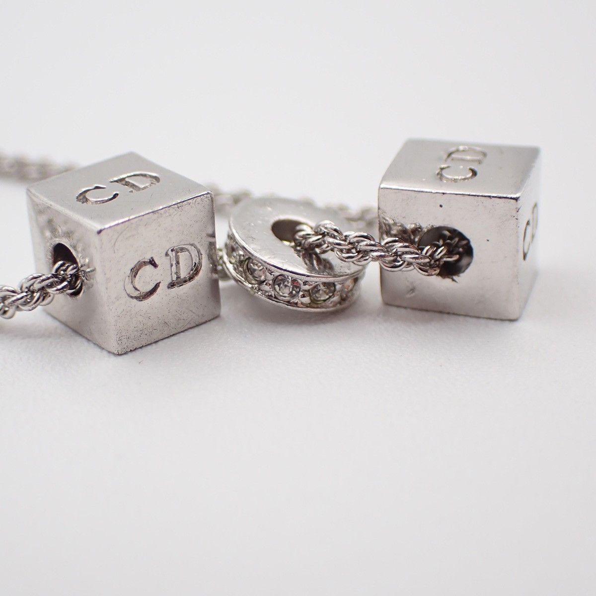 Dior Christian Dior CD Logo necklace Silver-Plated Size ONE SIZE - 6 Thumbnail