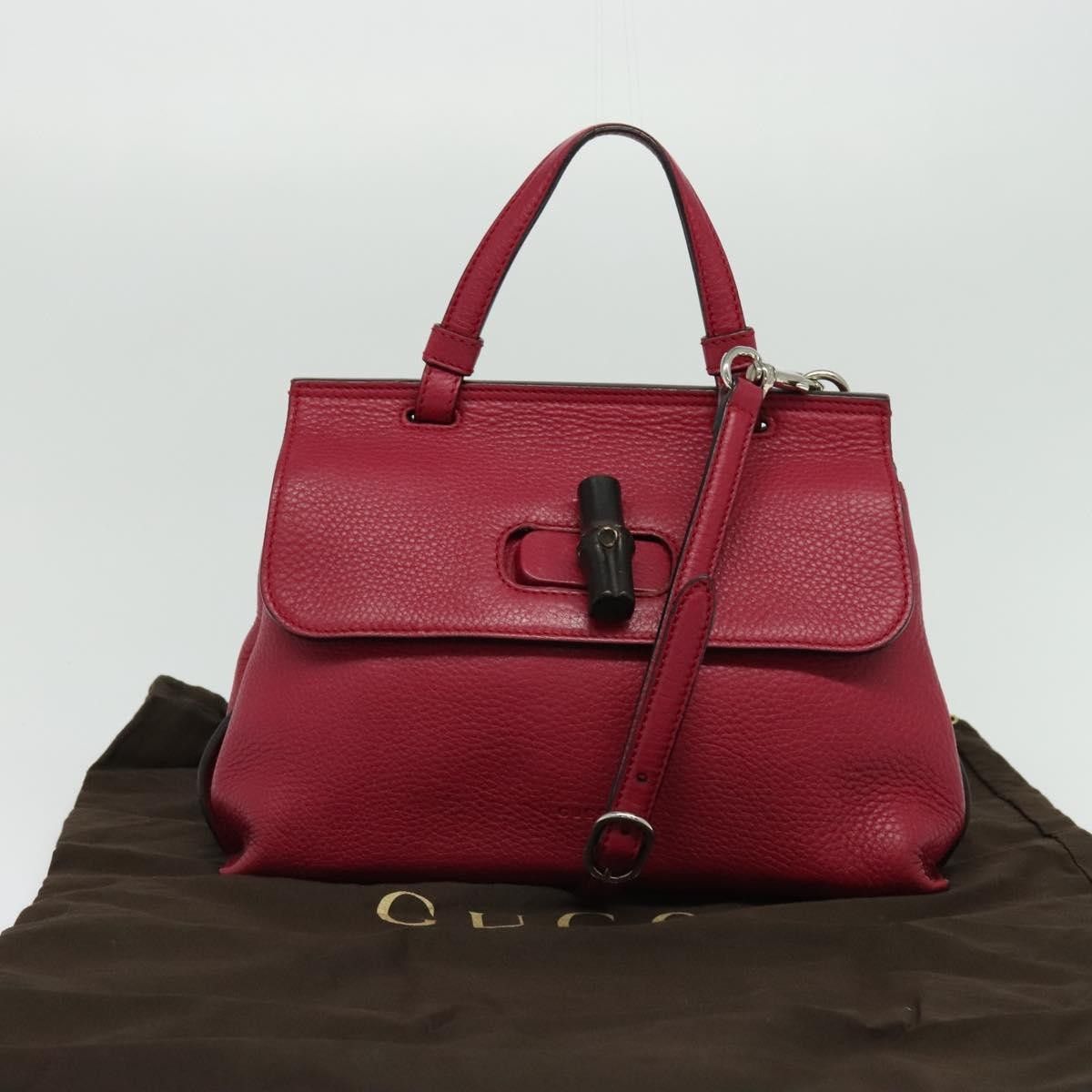 Gucci Gucci Bamboo Daily Top Handle Bag Leather Size ONE SIZE - 12 Thumbnail