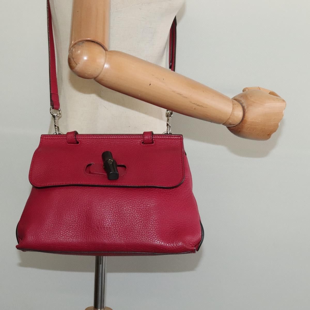 Gucci Gucci Bamboo Daily Top Handle Bag Leather Size ONE SIZE - 13 Thumbnail