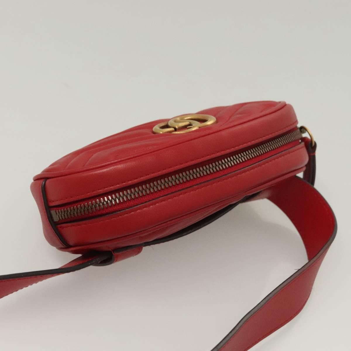 Gucci Gucci GG Marmont Belt Bag Matelasse Leather Size ONE SIZE - 16 Thumbnail
