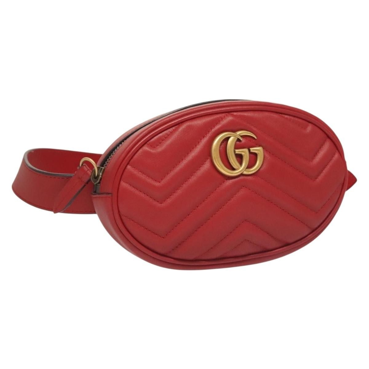 Gucci Gucci GG Marmont Belt Bag Matelasse Leather Size ONE SIZE - 23 Thumbnail