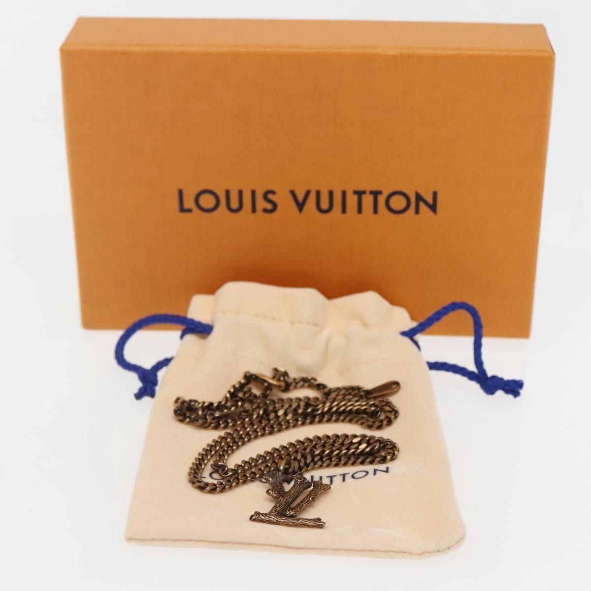 Louis Vuitton Louis Vuitton LV Wood Pendant Necklace Metal Size ONE SIZE - 6 Thumbnail