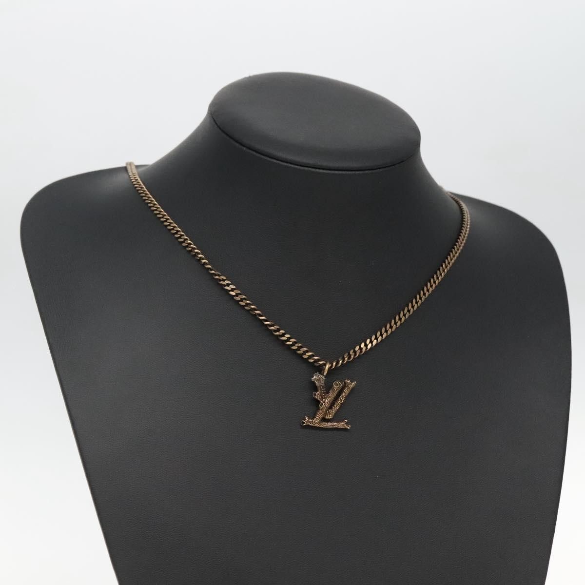 Louis Vuitton Louis Vuitton LV Wood Pendant Necklace Metal Size ONE SIZE - 7 Thumbnail