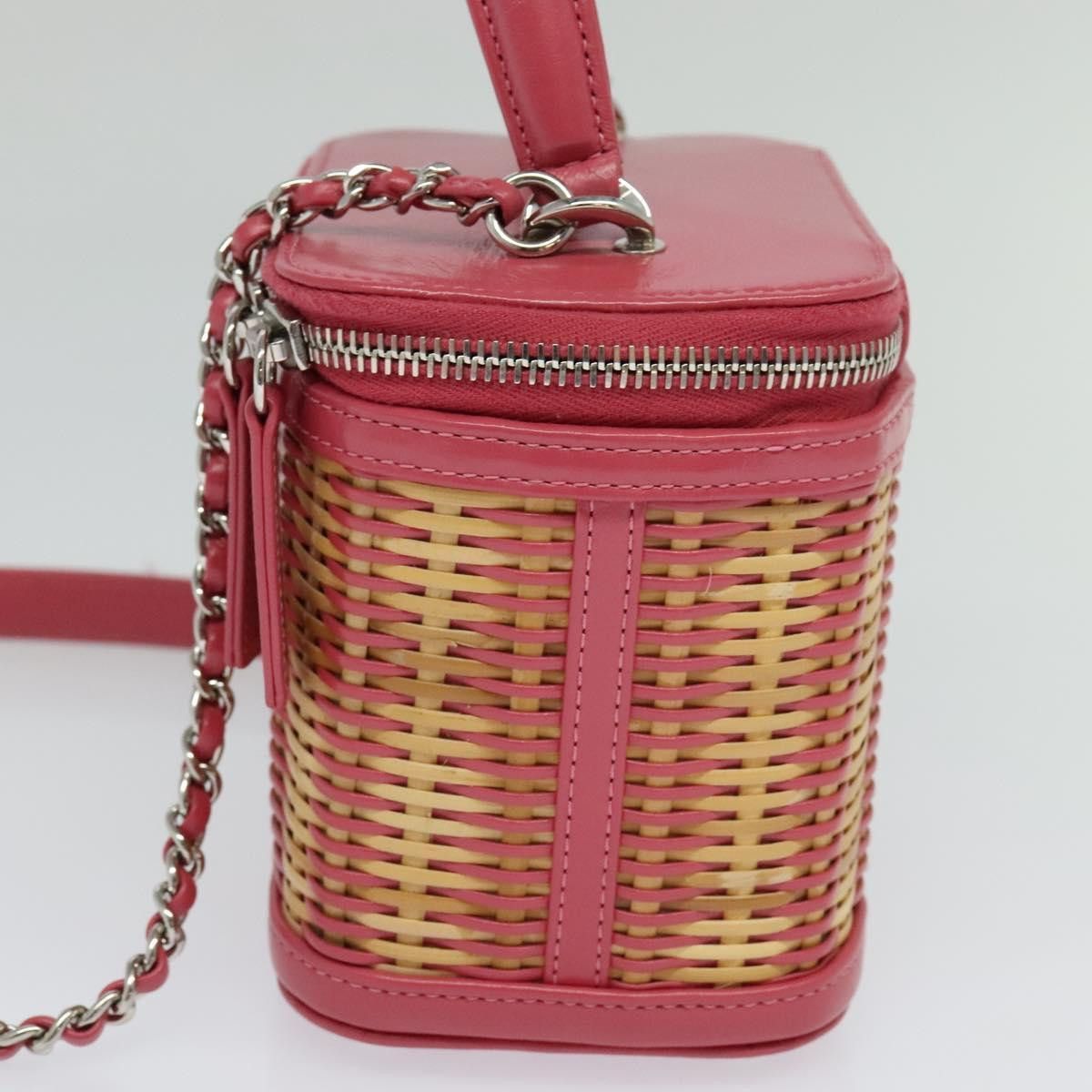 Chanel Chanel Take Away Vanity Case Rattan and Calfskin Size ONE SIZE - 4 Thumbnail