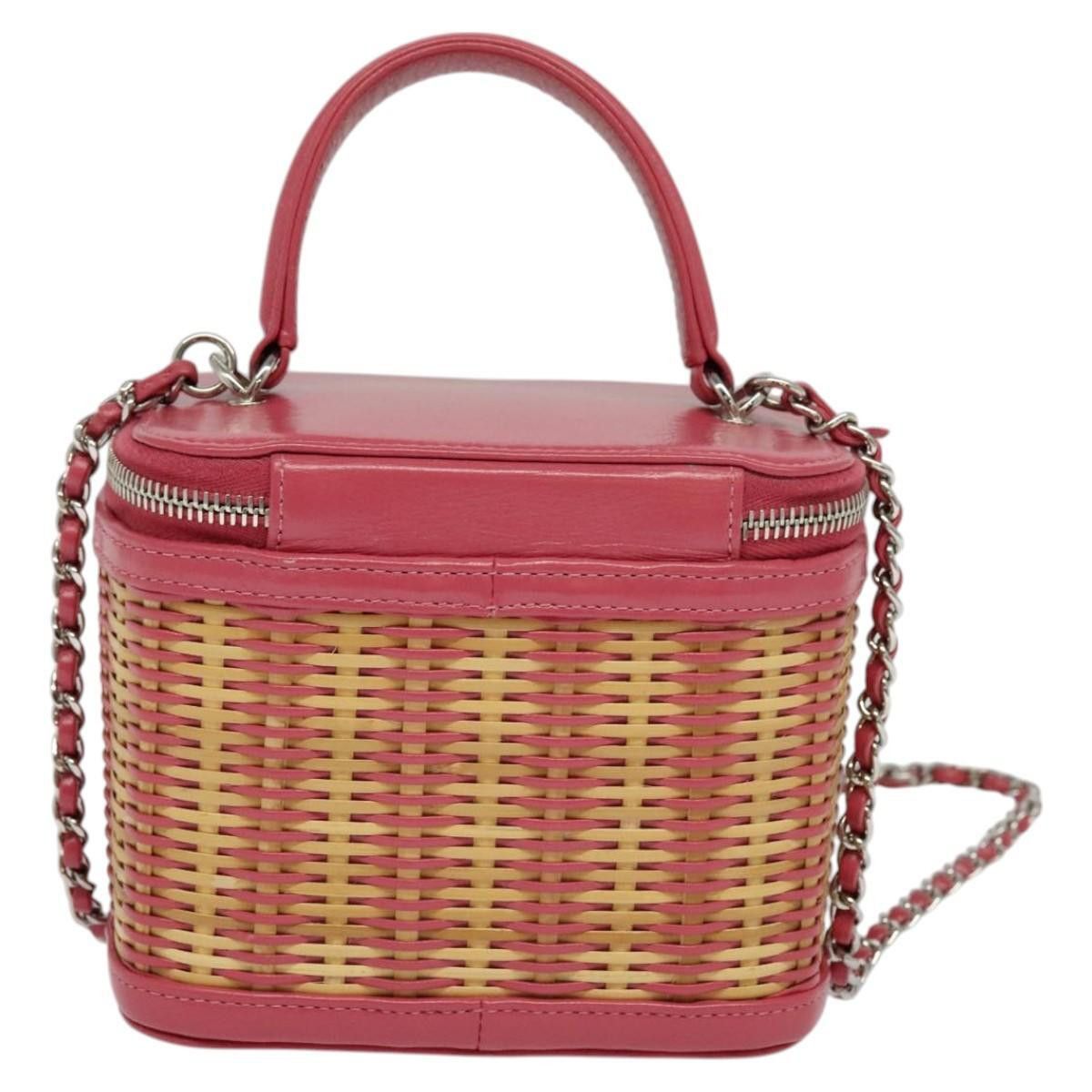 Chanel Chanel Take Away Vanity Case Rattan and Calfskin Size ONE SIZE - 2 Thumbnail